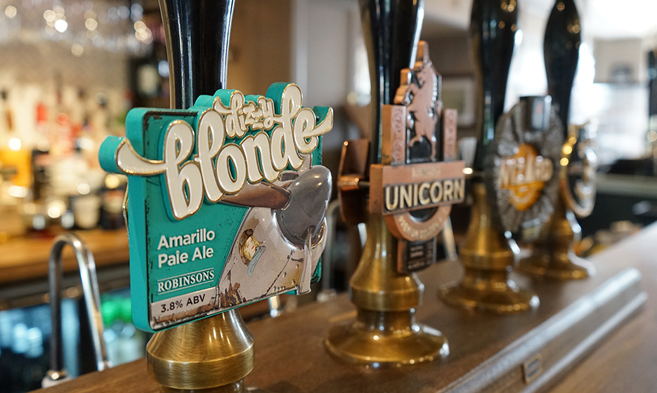 A picture of our award-winning cask ales at the Wynnstay Arms, Ruabon