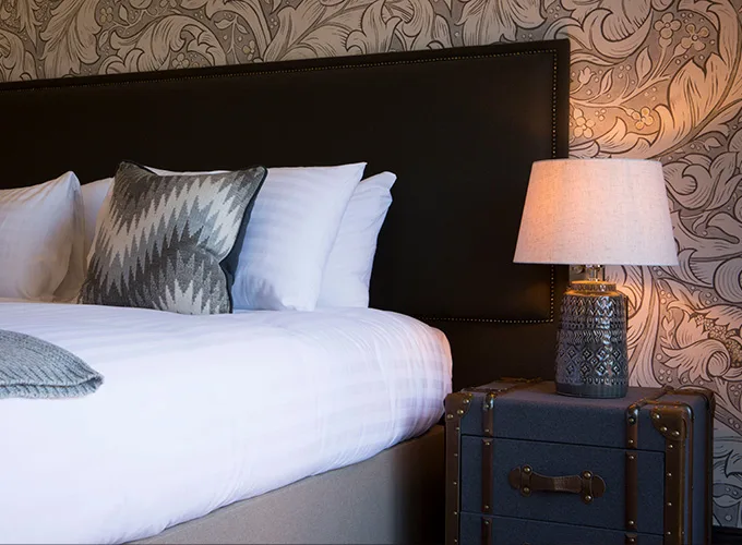 A shot of one of the bedrooms at the Wynnstay Arms